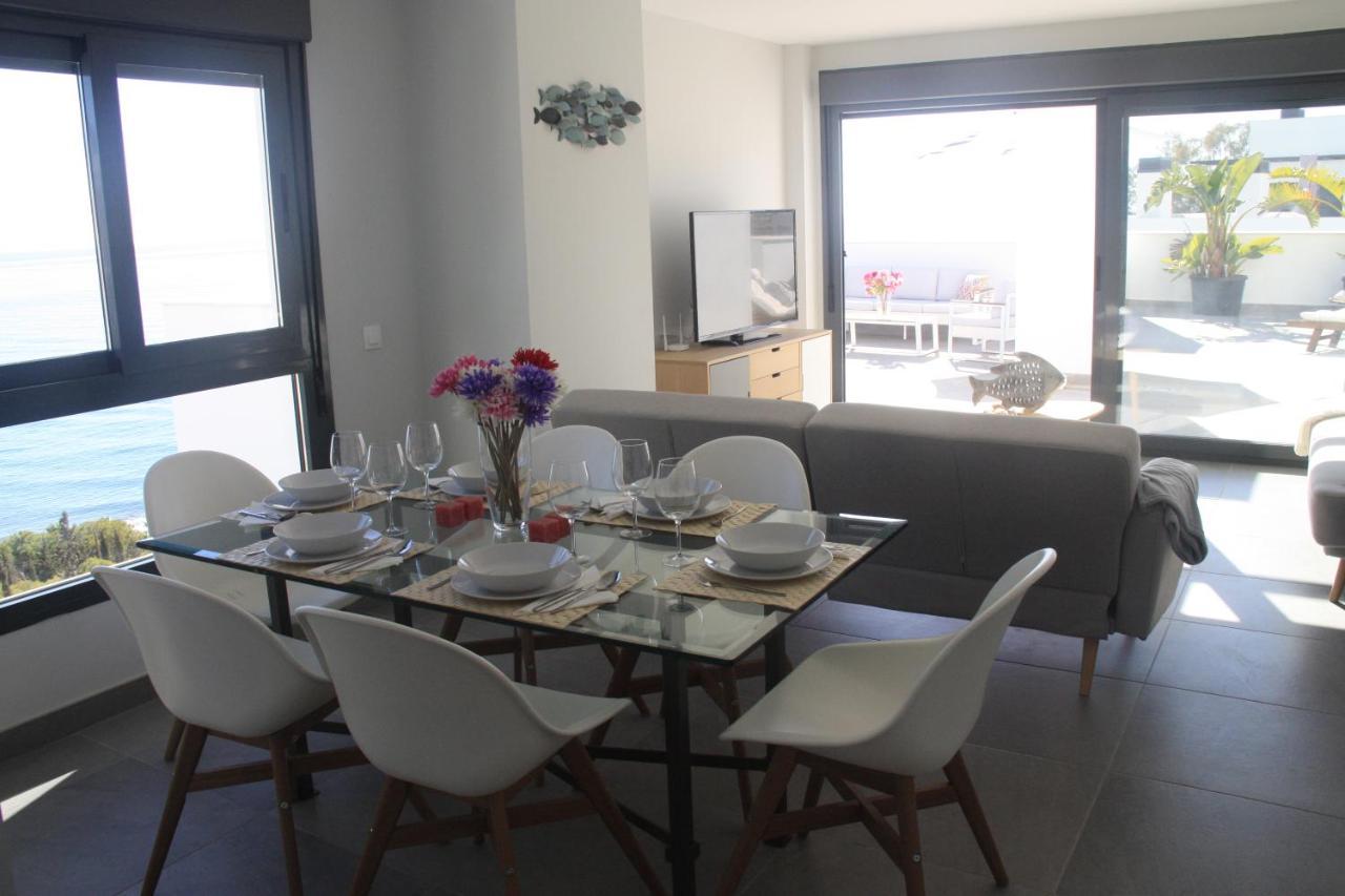 Sunny Penthouse Beach Apartment With Panoramic Views Almuñécar Kültér fotó